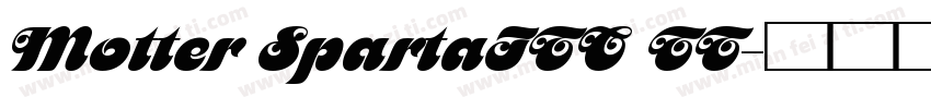 Motter SpartaITC TT字体转换